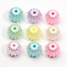 50pcs 10x11mm Pearlescent Colorful Pumpkin Acrylic Beads - Multicolor - View 7
