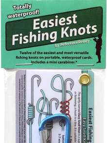 Easiest Fishing Knots Pocket Guide For Beginners | Waterproof Pocket Fisherman Guide On How To Tie The 12 Simplest Knots. Great Fishing Gadget & Fishing Gift - Multicolor - View 7