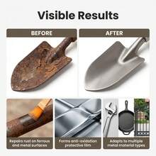 Sơn tẩy rỉ sét, chất tẩy rỉ và làm mới bề mặt kim loại & thép đa năng, sơn tẩy rỉ, hiệu quả bảo vệ lâu dài, dễ bảo quản và mang theo, kéo dài tuổi thọ sản phẩm kim loại, phù hợp bảo trì sản phẩm sắt thép, ngăn rỉ sét kim loại ngoài trời hiệu quả, chất trám sắt, chất sửa chữa oxy hóa, chất tẩy rỉ và sửa chữa bảo vệ lâu dài, phù hợp chăm sóc kim loại công nghiệp và gia đình, quà tặng cho gia đình và bạn bè - A - Xem 10