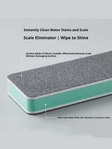 Glass Scale Magic Scrubber And Cleaning Brushes, Home Bathroom Mirror Shower Room Tile Strong Scale Removal Stain Removal Artifact Multi-Functional Window Glass Cleaning Tool - One Size Fits All - View 8