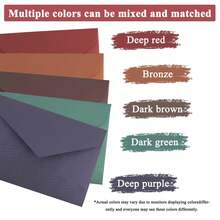 1 Set/5 Sets Luxury Linen Envelope & Writing Paper Set With Wax Seal Stamp, Suitable For DIY Gifts, Wedding Invitations, Office Use, Party Invitations, Gift Cards, Graduation Season, Wedding, Party, Holiday, Teacher's Day, Birthday Party - Luxury Envelopes Set - View 5