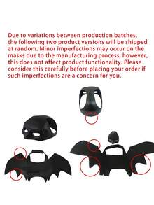 Halloween Pet Mask + Bat Wings 2 Pieces Set, Cool Mask With Adjustable Neck Collar And Small Wings For Cats And Small Dogs, Suitable For Cat Owners, Holiday Pet Costumes, Party Role Play For Cats And Small Dogs, Perfect For Halloween Cosplay And Fun Dress-Up, Ideal Choice For Halloween Party Pet Decoration And Home Holiday Atmosphere - Multicolor - View 10