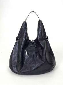 Nicekee Sparkling Rivet Splicing Shoulder Bag, Personalized And For Female Commuting, Suitable For Daily Shopping And Short Distance Travel - Black - View 10