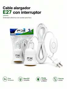 E27 Socket Power Cord With Control Switch, 3-Meter Cable For Decorative Pendant Lights - US A Type Plug(110-127V) - View 2