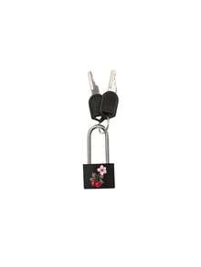 Mini Key Padlock, Leopard Print Bow And Cherry Pattern, Metal Mini Lock With 2 Keys, Compact Padlock For Home, Luggage, Gym Locker, Pencil Case, Graduation, Teacher's Day Gift - Multicolor - View 12