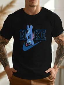 Men T-Shirts - 黑色 - 查看 1