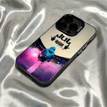 街頭嘻哈手勢符號 Rapper JuL C'est Pas Des Lol 印花黑色手機殼，防震磨砂背蓋，全包覆硬殼保護殼，適合日常使用 - 彩色 - 查看 5