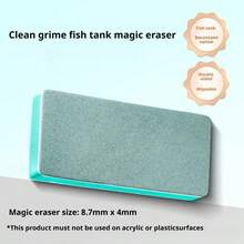 4pcs Aquarium Cleaning Sponges, Fish Tank Glass Cleaner Magic Sponge, Algae & Scale Remover, Scratch-Free Chemical-Free Melamine Foam Brush, Suitable For Freshwater And Saltwater Tanks Aquarium Accessories - View 10