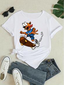 Women T-Shirts - 白色 - 查看 4