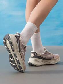 Skechers Women's Lightweight Running Shoes EDGERIDE Women's Lace-Up Athletic Shoes Comfortable Breathable Cushioned Casual Shoes 150650 - Taupe - View 5