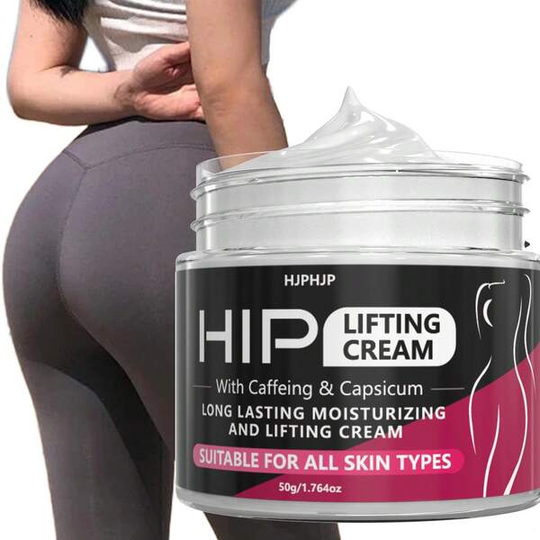 HJPHJP Butt Lifting Cream, Butt Firming Cream For Buttocks & Hips, Body Sculpting Moisturizing Cream, Helps Firm & Smooth Skin, Nourishing Skin Care For A Toned-Looking Appearance, Fast Absorbing Non-Greasy Formula, Daily Body Care For Women, 50g