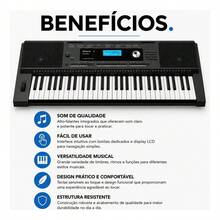 Teclado Musical Roland Ex20a Arranjador 61 Teclas Sensiveis - Preto - Visão 3