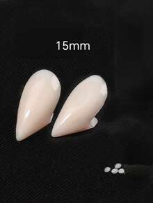 1 Pair Resin Fangs, Suitable For Cosplay Props, Vampire Teeth, Zombie Teeth, Tiger Teeth, Christmas Costume Accessories, Halloween - Multicolor - View 6