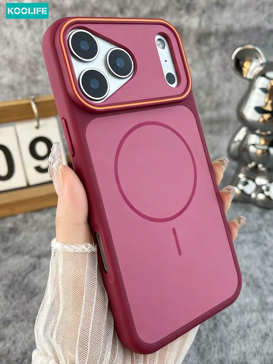 KOOLIFE 磁吸奢華啞光雙色親膚高端防震防摔 Apple 手機殼，附掛繩，適用 18 Pro/18 Pro Max/17 Pro Max/16 Pro Max/15 Pro Max/14 Pro Max/13 Pro Max/17 Pro/16 Pro/15 Pro/14 Pro/13 Pro/17/16/15/14/13/12 Pro Max/12 Pro/12/11，情侶禮物，支援無線充電，防摔硬殼，週年禮物，加厚全包覆手機殼