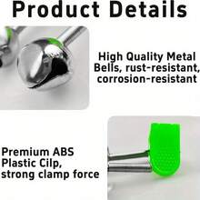 5/10/15/20/25/30Pcs Clip-On Double-Sound Fishing Alarm Bells, Suitable For Fishing Rods, Sea Fishing Rods, Fishing Use, Battery Not Included - A - View 11