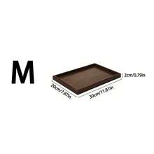 1pc/2pcs Wooden Serving Tray Set, Rectangular Wood Decor Tray For Kitchen Dining Table, Coffee Table, Countertop, Breakfast Tea Snack Platter, Bathroom Vanity Perfume Cosmetic Storage Organizer Tray - Coffee Brown - View 11