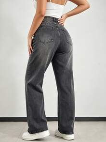 Women Jeans - black gray - View 2