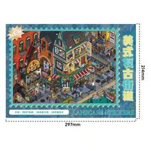 A Set Of DIY Scene‑Building Stickers,DIY Handcraft Stress‑Relief Scene Stickers,Leisure Time Puzzle Materials For Students To Relax - 41.0 American Vintage Street - View 7