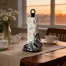 Butterfly Toilet Paper Holder, Suitable For Bathroom And Kitchen Decor, Suitable For Bathroom, Dining Table Rustic Style Home Decor. - Black Butterfly - View 6