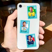 Panini FIFA 50張足球球員貼紙，混款足球之星肖像與國家隊卡片設計，適用於剪貼簿、手帳與足球迷 - 彩色 - 查看 9