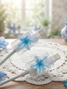 2 Pieces Of Blue Frangipani