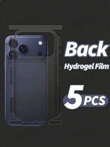 Yezodawee 5pcs Full Coverage Hydrogel Back Film, Compatible With 18 Pro/18 Pro Max/17/17 Pro Max/17 Pro/Air/16/15/Plus/14/Pro Max/13/12 Pro Max, Transparent Screen Protector Film, Compatible With 17 Pro Max Sticker - 5 Pieces - View 14