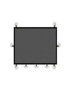 Retractable Breathable Mesh Pet Isolation Gate, No Drilling Installation, With Anti-Drill Suction Cup Hooks For Easier Setup, Convenient Pet Zoning, Suitable For Stairs, Balcony, Kitchen, Bedroom - Black - View 6