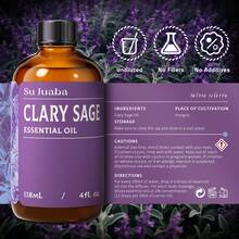 Minyak Esensial SU JUABA Clary Sage untuk Diffuser, Aromaterapi & Relaksasi, Menutrisi Kulit, Rambut & Kuku - 118mL / 4 FI. Oz - Clary Sage - View 5