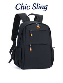SHILAN Business Minimalist Multi-Function Laptop Backpack Water Resistant Wear-Resistant Oxford Cloth Layered Storage Commuter Travel Lightweight Rucksack - Multicolor - View 1