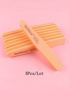 5pcs Double-Sided Nail Files With Flexible Foam Blocks And Crescent-Shaped Buffing Blocks Manicure Tool Set - Multicolor - View 29