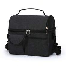 Tas Bekal Makan Siang Terisolasi Unisex, Tas Bekal Makan Siang Genggam Anti Bocor yang Dapat Digunakan Kembali dan Menjaga Suhu Dingin, Dilengkapi Tali Bahu yang Dapat Diatur, Tas Penyimpanan Wadah Bekal Makan Siang Portabel, Cocok untuk Kerja, Kantor, Piknik, dan Perjalanan - MultiWarna - View 10