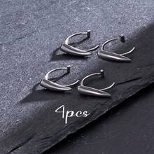2/4pcs/ Adult Men And Women's Fashionable And Personalized Canine-Shaped Lip Ornaments In The Form Of Fangs, Without The Need For Piercing - Multicolor - View 6