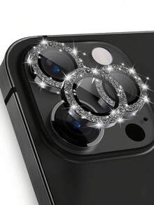 高清 9H 鋼化玻璃相機鏡頭保護貼，相容 iPhone 18 Pro Max / 18 Pro / 17 / 17 Pro / 17 Pro Max / 16 Pro Max / 16 Pro / 15 / 14 / 13 / 12 / 11，亮黑色，附包裝 - 黑色 - 查看 33