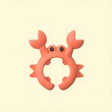 [Stir-Fry Savior! Cute Little Crab To The Rescue]Say Goodbye To Greasy Countertops! This Little Crab Spatula Holder, Made Of Heat-Resistant Silicone, Easily Clips Onto The Pot Handle, Ready To Catch Dripping Oil From Your Spatula And Keep Your Countertop Clean And Fresh! Two Fresh Colors Available, A Thoughtful Helper In The Kitchen! Also A Practical And Creative Kitchen Gift For Moms And Best Friends! - Multicolor - View 4