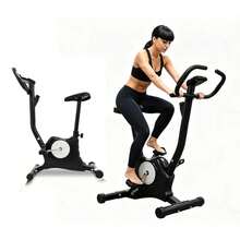 Bicicleta de Spinning Fija Magnética para Uso Doméstico con Controlador de Resistencia Ajustable y Asiento Cómodo para Ejercicio  y Eficiente - Actualización de La Versión Negra de La Bicicleta - Ver 2