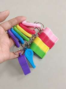 Colorful Rainbow High-Decibel Outdoor Whistle, Ultra-Loud Outdoor Rescue Survival Whistle, Adventure Hiking Referee Whistle - Upgraded Version - View 3