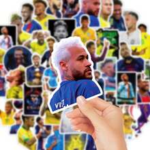 FIFA 50pcs Neymar Football Stickers, #10 Jersey, Trophy, Match Action And Celebration Patterns, Suitable For Scrapbooks, Journals And Football Fans - Multicolor - View 4