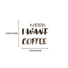 50pcs INS Style Coffee Aesthetic Art Stickers, Cartoon Stickers For Stationery, Phone, Notebook Decoration - A - View 13