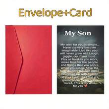 Special Birthday Card For Son (With Envelope) - Birthday, Holiday, Christmas, New Year - Parents' Heartfelt Message: "My Only Wish Is Your Peace", Humorous Birthday Card For Son DU20 - Sets - View 4