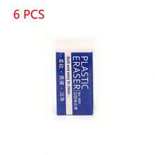 6/12pcs White Erasers, Large Rubber Material, Suitable For School, Office And Art Drawing - Multicolor - View 10