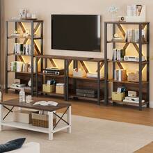Bookcase - Brown 3-tier - View 5