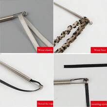 5pcs Spring-Loaded Flexible Drawstring Replacement Tool | 2-In-1 Elastic Band Threader, Suitable For Pants, Sweatshirts And Skirts | Home Essential Set, Includes Threader, No-Sew DIY Helper | Perfect Christmas Gift For Women (Steel Spring, Bendable Guide Head), Available In 5pcs Or 1pc Set - 2026 Model - View 9