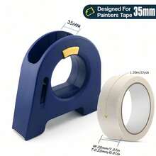 2pcs Handheld Masking Tape Cutter, Fits 35mm Wide Tape, Easily Cut Smooth Straight Lines, Painter's Tape Dispenser, Manual Tape Cutting And Spray Painting Masking Tool, Suitable For Painting, Wall Decoration And DIY Projects - Multi-color - View 14