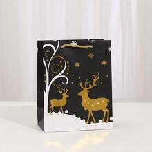 34/68/102 Stücke Weihnachtsgeschenktüten mit Weihnachtsaufklebern - langanhaltend Papier-Feiertagsparty-Geschenktüten für Weihnachtsbaumdekorationen, perfekt für Feiertagsfeiern, Weihnachtsgeschenktüten, Weihnachtsdekorationen - Stil A - Übersicht 3