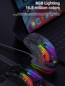 Attack Shark RGB 燈效無線藍牙三模透明電競滑鼠，附螢幕 - 查看 12