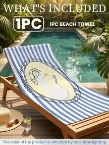 1 Peça Toalha de Praia com Estampa Engraçada de Pato, Toalha de Piscina com Estampa Listrada, Toalha de Piscina Hip Hop, Ótimo Presente para Homens e Mulheres, Toalha de Praia Absorvente de Secagem Rápida para Viagem, Adequada para Banheiro, Piscina e Praia, Férias - Multicolorido - Visão 6