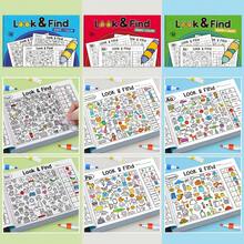 1pc Interactive Treasure Hunt Game Book / Memory & Color Recognition / Durable Travel Educational Cards For Home And School Use/ Find The Difference Book / Colouring Book, Drawing Book/School Supllies, Classroom Supplies - Multicolor - View 8