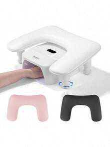 Professional U-Shaped Adjustable Nail Armrest, Ergonomic Nail Hand Pillow With Detachable Soft PU Leather Pad, Tiltable Non-Slip Wrist Support, Suitable For Nail Salon, Home Use, Nail Artists And Beginners, Perfect Gift For Nail Technicians - Multicolor - View 6