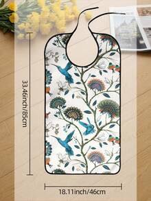 1pc Adult Bib, Dining Accessory, Designed For Disabled Elderly And People Requiring Care, Also As A Thoughtful Holiday Gift, Suitable For Home, Nursing Home, Hospital, Picnic, Gathering And Other Multiple Scenarios, All Seasons - Multicolor - View 10