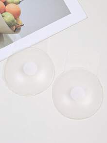 大尺碼矽膠乳貼，特大號 10cm/12.5cm，可重複使用黏性胸墊，防滑耐磨，適合運動與泳裝使用 - 無色 - 查看 8